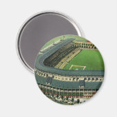 Baseballstadion für Vintage Sportarten, Luftsicht Magnet (Vorderseite/Rückseite)