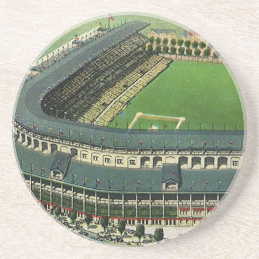 Baseballstadion für Vintage Sportarten, Luftsicht Untersetzer (Vorne)