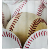 Baseballstapel Nahes Foto Duschvorhang (Vorderseite)