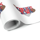 Baseballstars, Handschuh, Bat & Ball Geschenkpapier (Rolleneckpunkt)