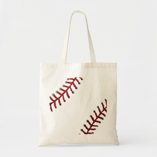 Baseballstiche Tragetasche (Vorne)