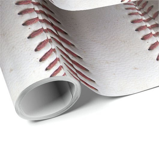 Baseballstiche (vertikal) geschenkpapier (Rolleneckpunkt)