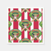 Baseballstiche, wir Got Verheiratet 1-PAPIER-NAPKI Serviette (Vorderseite)