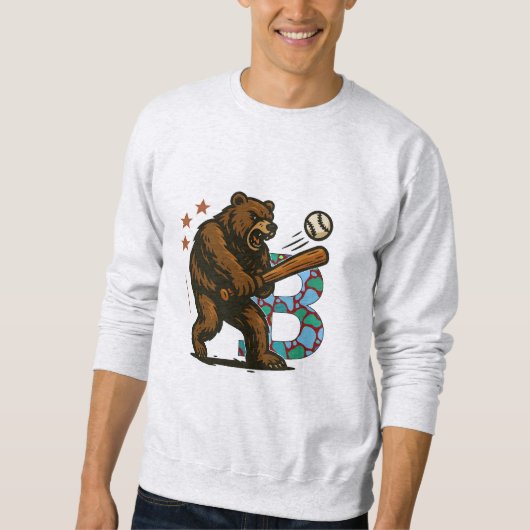 Baseballteam B Sweatshirt (Vorderseite)