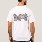 Baseballteam DNS. Säubern Sie Baseball an zurück T-Shirt (Rückseite)