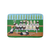 Baseballteam Labradors Badematte (Vorderseite)