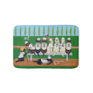 Baseballteam Labradors Badematte