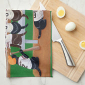 Baseballteam Labradors Geschirrtuch (Viertel Falte)