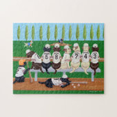 Baseballteam Labradors Puzzle (Horizontal)