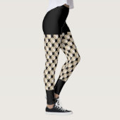 Baseballteam, Schwarze Fake, Name Leggings (Rechts)