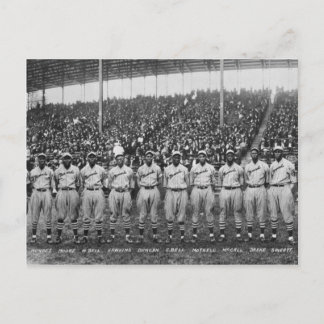Baseballteam von Kansas City Monarchs Postkarte