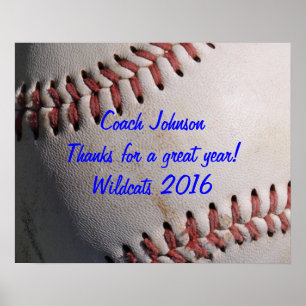 Baseballteams-Trainer-Geschenk Poster