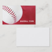 Baseballteams-Visitenkarten Visitenkarte (Vorne/Hinten)