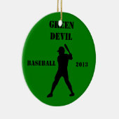 Baseballteamsandenken Keramik Ornament (Rechts)