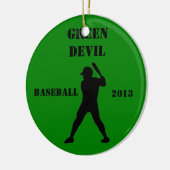 Baseballteamsandenken Keramik Ornament (Links)