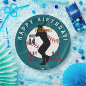BaseballThema Geburtstagspapier Teller HAMbyWG (Party)