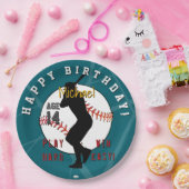 BaseballThema Geburtstagspapier Teller HAMbyWG (Party)