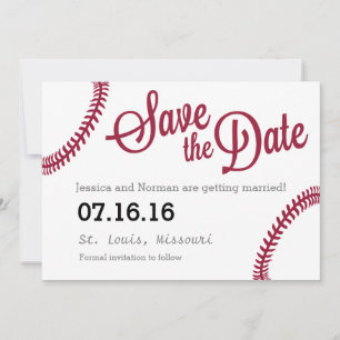 Baseballthema Save The Date