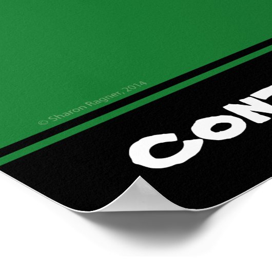 Baseballthermometer Poster (Ecke)