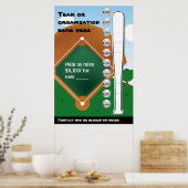 Baseballthermometer Poster (Küche)