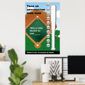 Baseballthermometer Poster (Heimbüro)