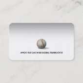 Baseballtrainer | Ausbilder Visitenkarte (Rückseite)