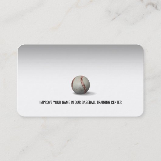 Baseballtrainer | Ausbilder Visitenkarte (Rückseite)