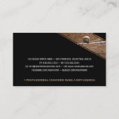Baseballtrainer | Baseball Field Business Card Visitenkarte (Rückseite)