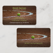 Baseballtrainer | Baseballfeld Visitenkarte (Vorne/Hinten)