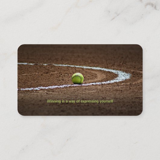 Baseballtrainer | Baseballfeld Visitenkarte (Rückseite)