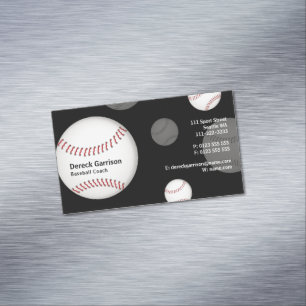 Baseballtrainer  Bester Sport Magnetische Visitenkarte