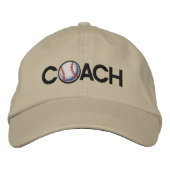 Baseballtrainer Bestickte Kappe (Vorderseite)