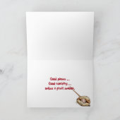 Baseballtrainer danken Ihnen zu gestalten Dankeskarte (Innenseite)