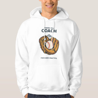 Baseballtrainer Dankeschön-Handschuh und Ball Hoodie