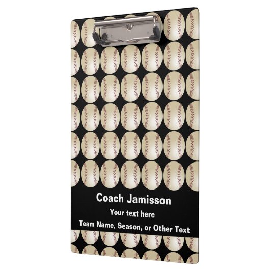 Baseballtrainer des Klemmbrett-schwarzer Klemmbrett (Links)