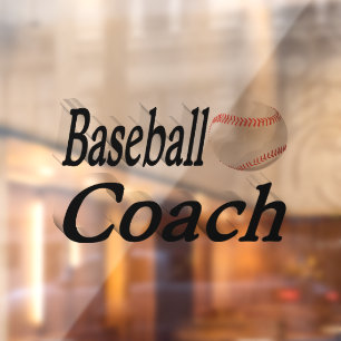 Baseballtrainer Fensteraufkleber