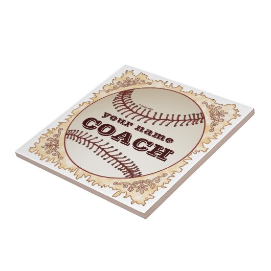 Baseballtrainer Fliese (Seite)