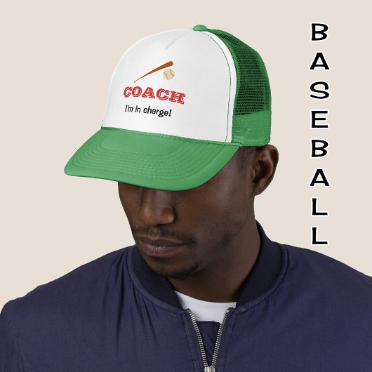 Baseballtrainer individuelle Name Truckerkappe