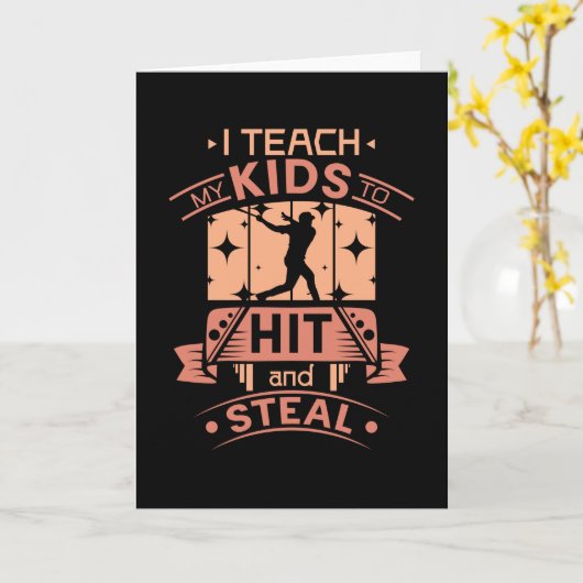 Baseballtrainer Karte (Gelbe Blume)