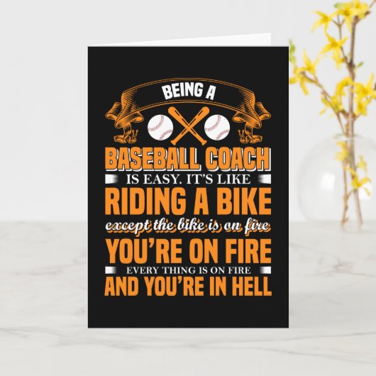 Baseballtrainer Karte (Gelbe Blume)