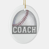Baseballtrainer Keramik Ornament (Rechts)
