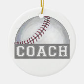 Baseballtrainer Keramik Ornament (Vorne)
