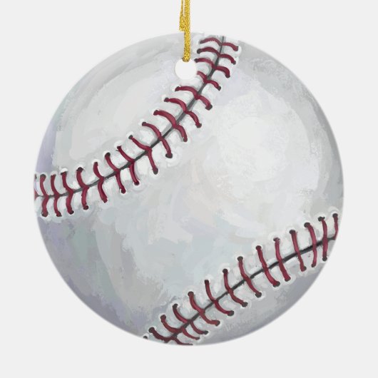 Baseballtrainer Keramik Ornament (Hinten)