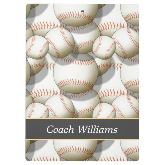 Baseballtrainer Klemmbrett (Rückseite)