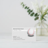 Baseballtrainer | Light Gray Visitenkarte (Stehend Vorderseite)