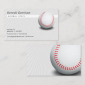 Baseballtrainer | Light Gray Visitenkarte (Vorne/Hinten)
