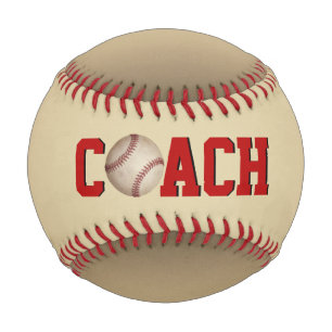 Baseballtrainer mit Ball auf Sepia