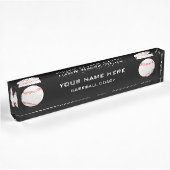 Baseballtrainer Namensplakette