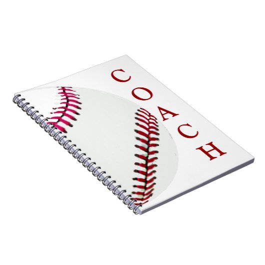 Baseballtrainer Notizblock (Rechte Seite)