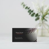 Baseballtrainer-oder Spieler-Fitness-Sport-Karte Visitenkarte (Stehend Vorderseite)